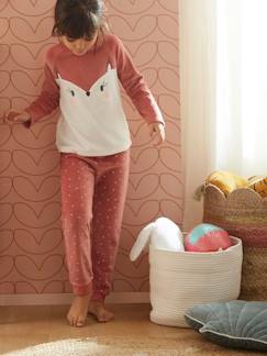 Mädchen-Pyjama, Overall-Mädchen Samt-Schlafanzug, Fuchs