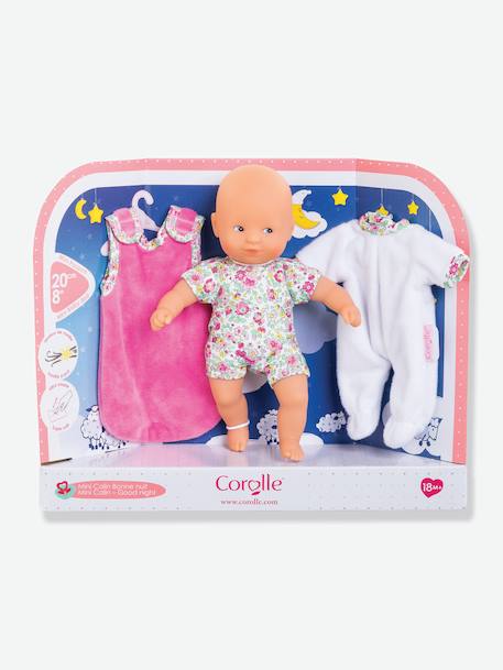 Poupée Mini-Câlin Bonne Nuit Jardin en Fleurs - COROLLE rose bonbon 