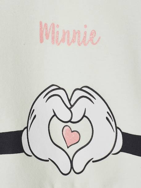 Sweat bébé fille Disney® Minnie BLANC CLAIR UNI AVEC DECOR 