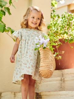 Mädchen-Kleid-Mädchenkleid in Baumwollgaze