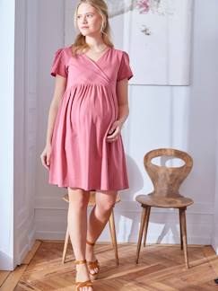 -Kurzes Kleid für Schwangerschaft und Stillzeit