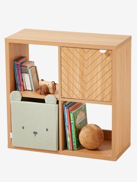 Meuble de rangement 4 cases marron 