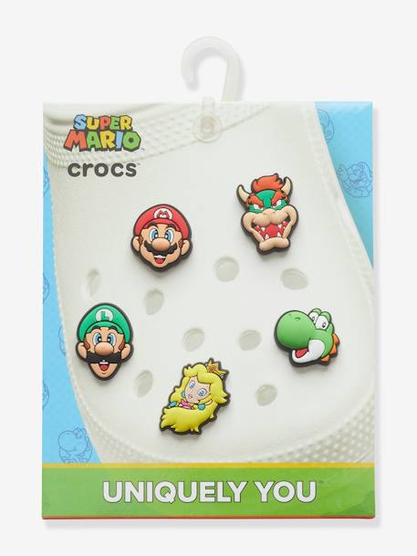 5er-Pack Kinder Schuhanstecker SUPER MARIO Jibbitz CROCS mehrfarbig 