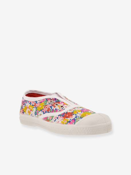 Kinder Stoffschuhe mit Liberty-Print „Elly“ BENSIMON weiss bedruckt 