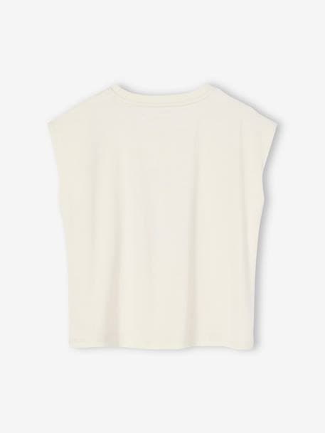 Mädchen T-Shirt, Sommer-Print ecru 
