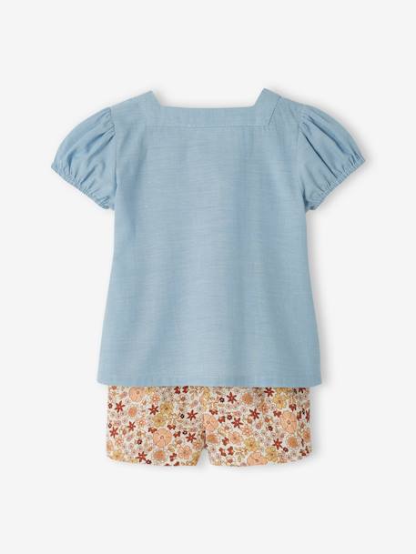 Mädchen Baby-Set: Bluse & Shorts double stone 