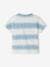 Baby T-Shirt, Batikmuster himmelblau 
