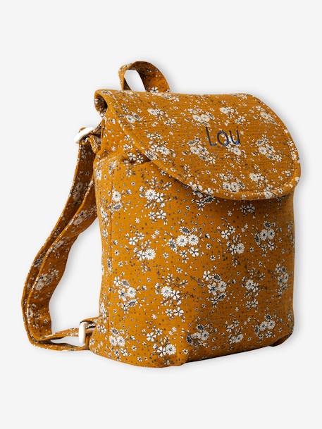 Mädchen Blumen-Tasche, personalisierbar kamel 