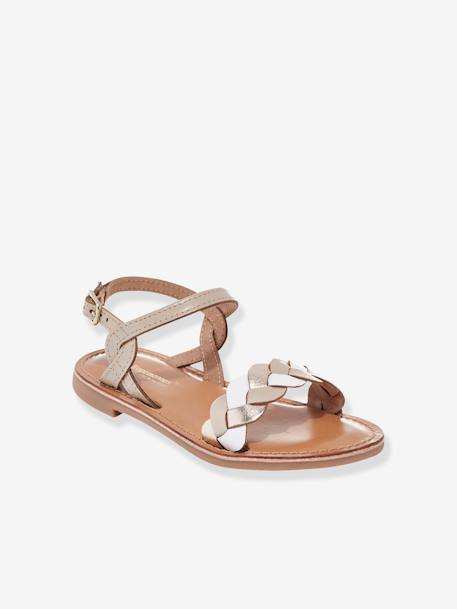 Kinder Sandalen „Bonbon“ LES TROPEZIENNES PAR M. BELARBI beige bedruckt 