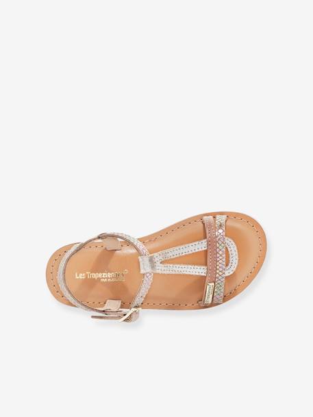 Kinder Sandalen „Bada“ LES TROPEZIENNES PAR M. BELARBI beige glänzend 