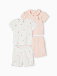 La valise maternité-Bébé-Pyjama, surpyjama-Lot de 2 pyjamas bébé 2 pièces nid d'abeille