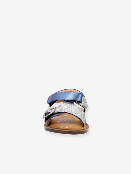 Sandales cuir enfant Diazz KICKERS® bleu+rose 