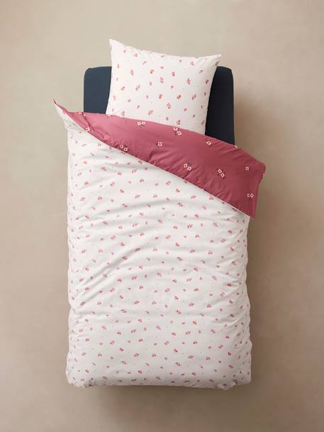 Parure fourre de duvet  + taie d'oreiller enfant BFF écru 