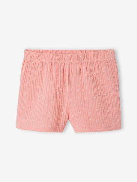 Kurzer Mädchen Schlafanzug, Flamingo rosa 