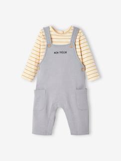 Bébé-Ensemble bébé T-shirt et salopette en molleton personnalisable