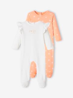 Bébé-Pyjama, surpyjama-Lot de 2 dors-bien flower en jersey bébé fille