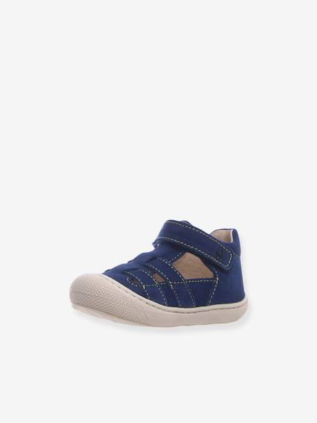 Sandales semi-ouvertes bébé Bede NATURINO® 1ers pas bleu ciel+brun+ocre 