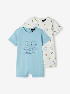 Baby-Body-2er-Pack Jungen Baby Kurzoveralls PEANUTS SNOOPY
