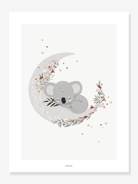 Affiche Koala Lilydale LILIPINSO gris 