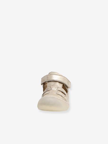 Sandales semi-ouvertes bébé Bede NATURINO® 1ers pas or+rose 