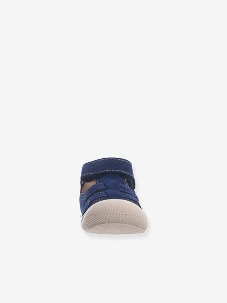 Sandales semi-ouvertes bébé Bede NATURINO® 1ers pas bleu ciel+brun+ocre 