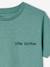 Jungen-T-Shirt, uni aubergine+BLAU+GRAUGRÜN+hellgelb+mango+weiß 