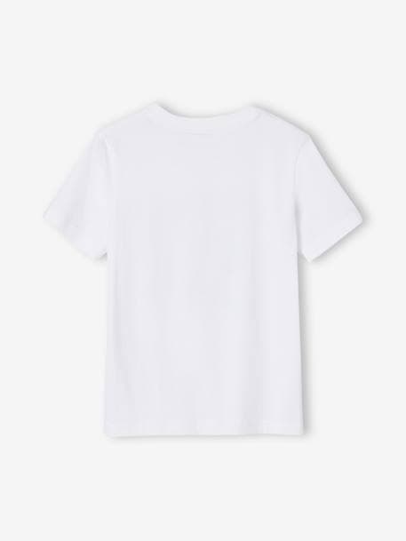 Jungen T-Shirt mit Wendepailletten ecru+grau meliert 