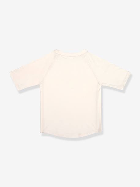 Baby Badeshirt mit kurzen Ärmeln LÄSSIG ecru+weiss 