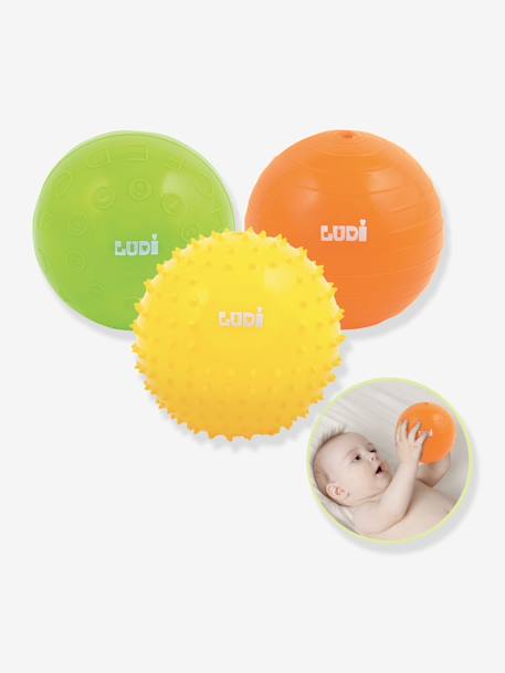3er-Set Baby Sensorikbälle LUDI mehrfarbig 