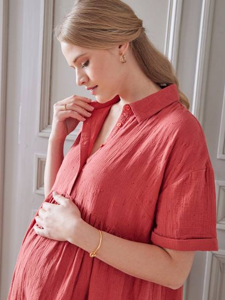 Hemdblusenkleid für Schwangerschaft und Stillzeit tomette 