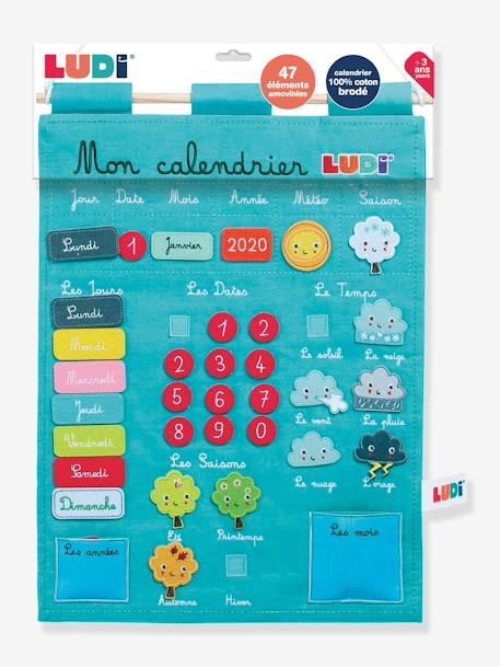 Calendrier Basic LUDI bleu+rose 