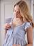 Ärmelloses Kleid für Schwangerschaft & Stillzeit graublau 