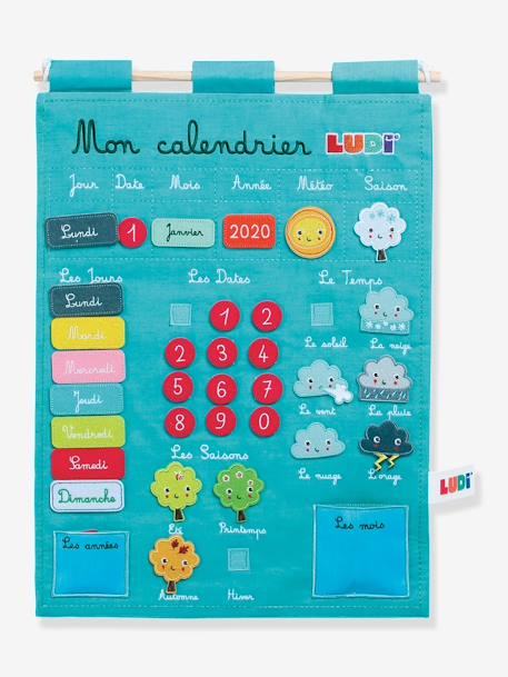 Kinder Lernkalender „Basic“ LUDI blau+rosa 