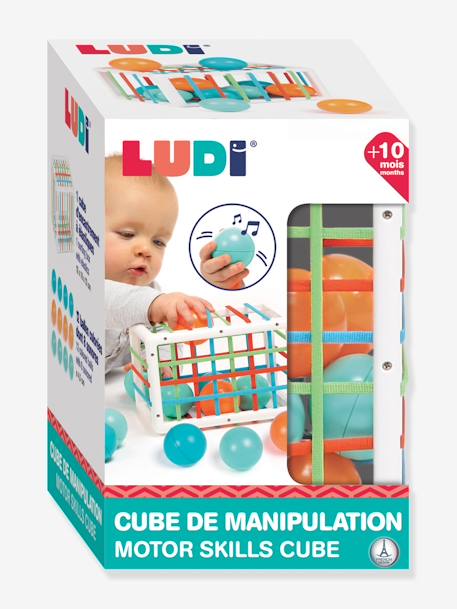 Cube de manipulation LUDI multicolore 