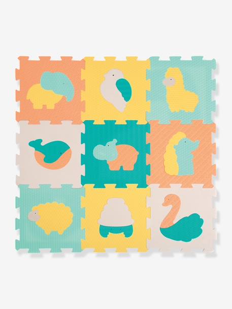 Baby Schaumstoff-Puzzlematte mit Tieren LUDI mehrfarbig 