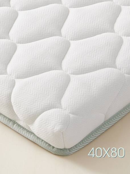 Matelas bébé mousse recyclée thermorégulateur traité Passerelle® blanc 