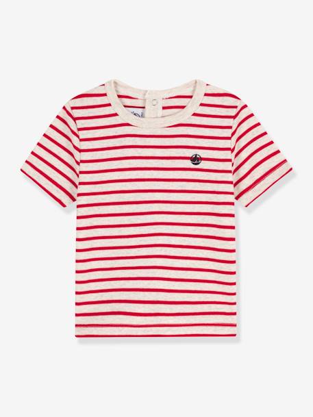 T-shirt manches courtes en coton bio PETIT BATEAU blanc 