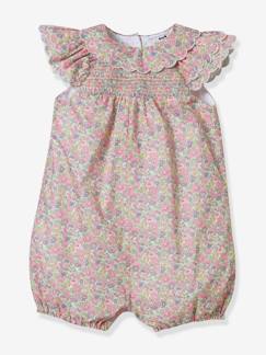 Baby-Latzhose, Overall-Mädchen Baby Overall CYRILLUS mit Liberty-Print