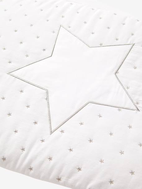Bettumrandung 'Sternenregen' für Babybett WEISS 