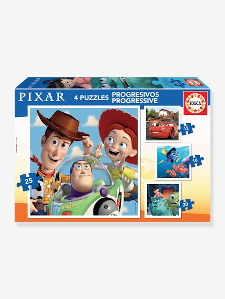 4er-Set Kinder Puzzles „Pixar“ EDUCA, 12-25 Teile mehrfarbig 