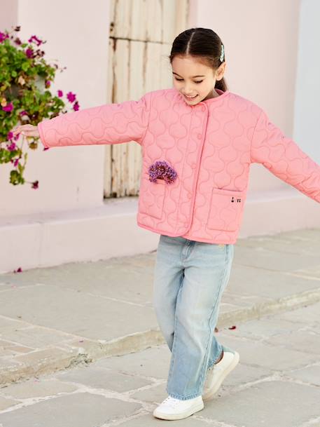 Mädchen Steppjacke mit Recyclingmaterial blush 