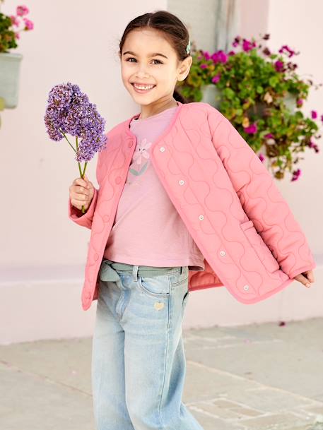 Mädchen Steppjacke mit Recyclingmaterial blush 