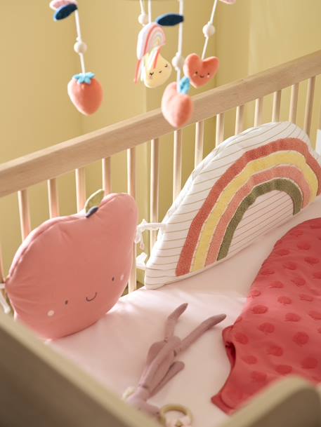 Baby Bettumrandung/Laufgitter-Polster „Apfel“ Oeko-Tex mehrfarbig 
