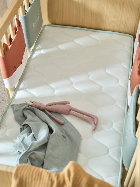 Matelas bébé mousse recyclée thermorégulateur traité Passerelle® blanc 