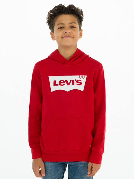 Kapuzen-Sweatshirt Batwing Screenprint Levi's® rot+schwarz 