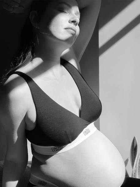 Bustier für Schwangerschaft & Stillzeit „Life“ CACHE COEUR schwarz 
