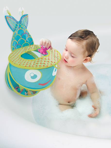 Grosses Aufbewahrungsnetz für Badespielzeug „Fisch“ LUDI - blau, Babyartikel