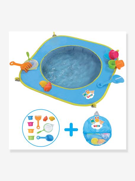 Baby Pop-up-Planschbecken LUDI blau 