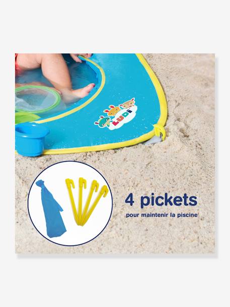 Baby Strand-Planschbecken mit Sonnenschutz LUDI blau 