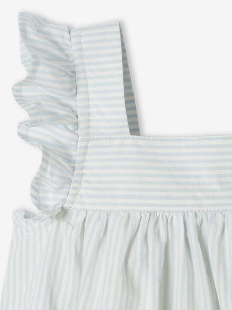 Festliches Baby Kleid mit Body himmelblau 